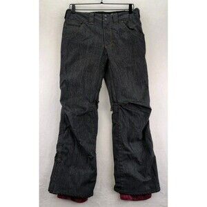 Aperture Slim Fit Denim Look Snowboard Pants 10,000 MM Waterproofing Men's Small